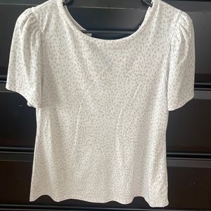 Gray spotted blouse
